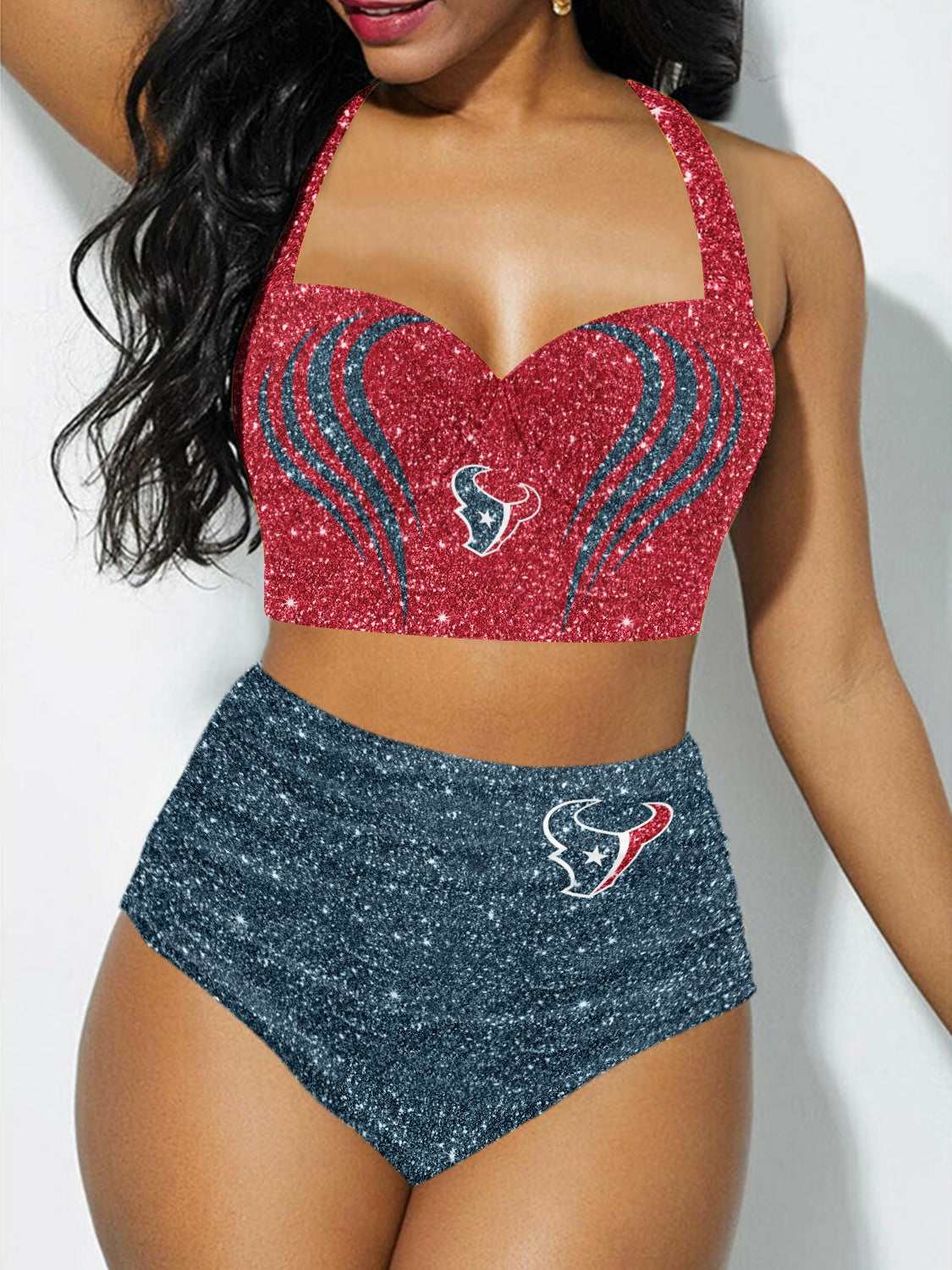 Houston Texans Sexy Print Bikini Swimsuit 197
