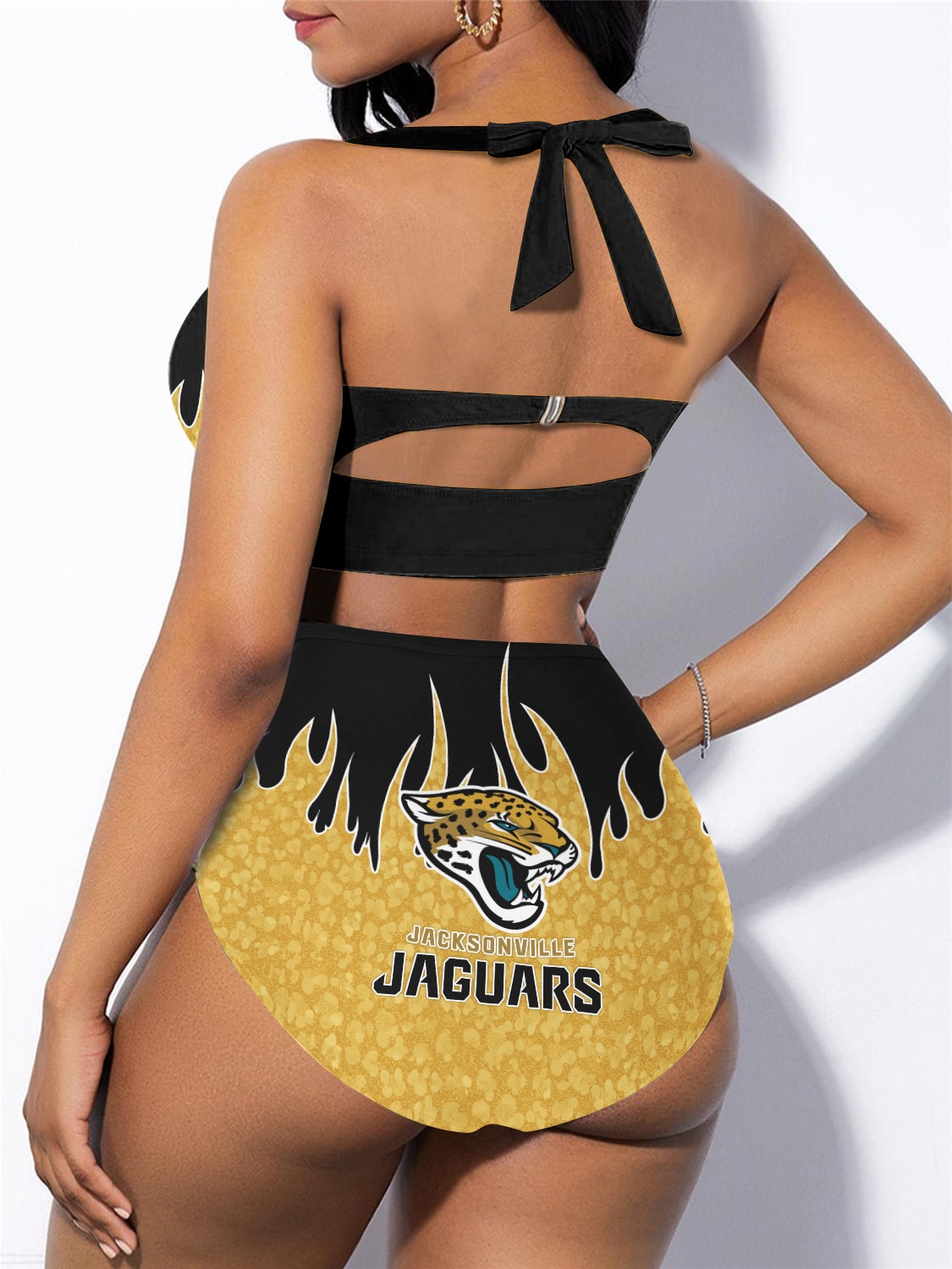 Jacksonville Jaguars Sexy Print Bikini Swimsuit 204