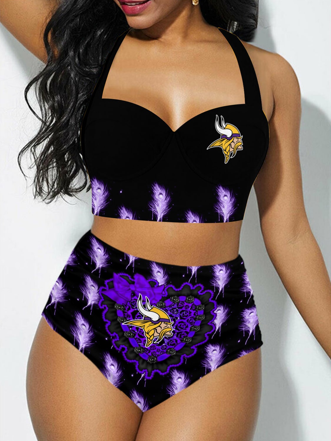 Minnesota Vikings Sexy Print Bikini Swimsuit 216