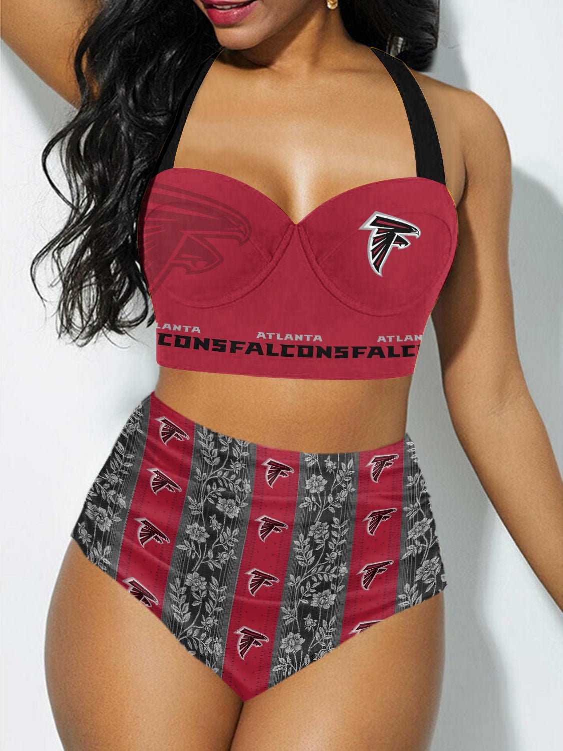 Atlanta Falcons Sexy Print Bikini Swimsuit 219