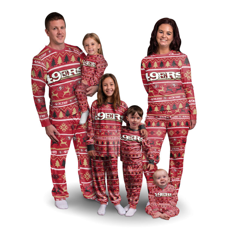 San Francisco 49ers Family Holiday Pajamas AZCPYZAM060