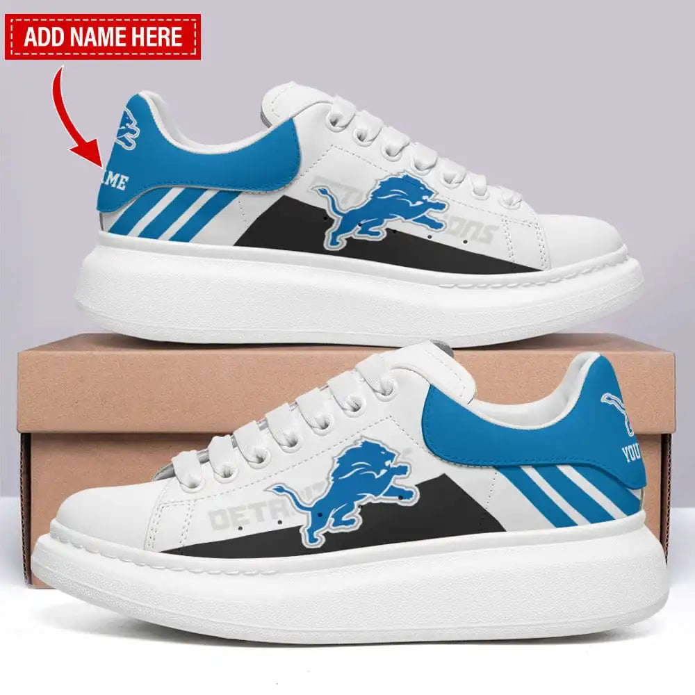 Detroit Lions Personalized MQ Sneakers BG54