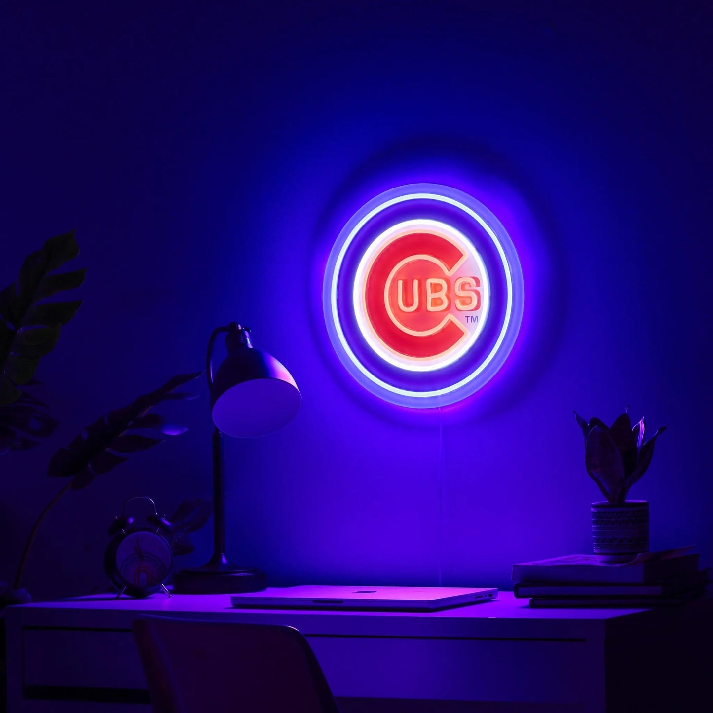 Chicago Cubs LED Neon Light Up Team Logo Sign