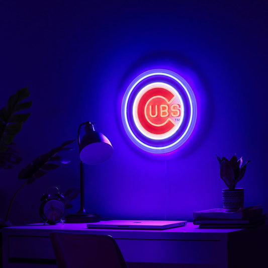 Chicago Cubs LED Neon Light Up Team Logo Sign