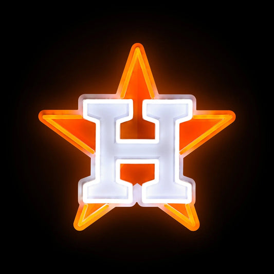 Houston Astros LED Neon Light Up Team Logo Sign