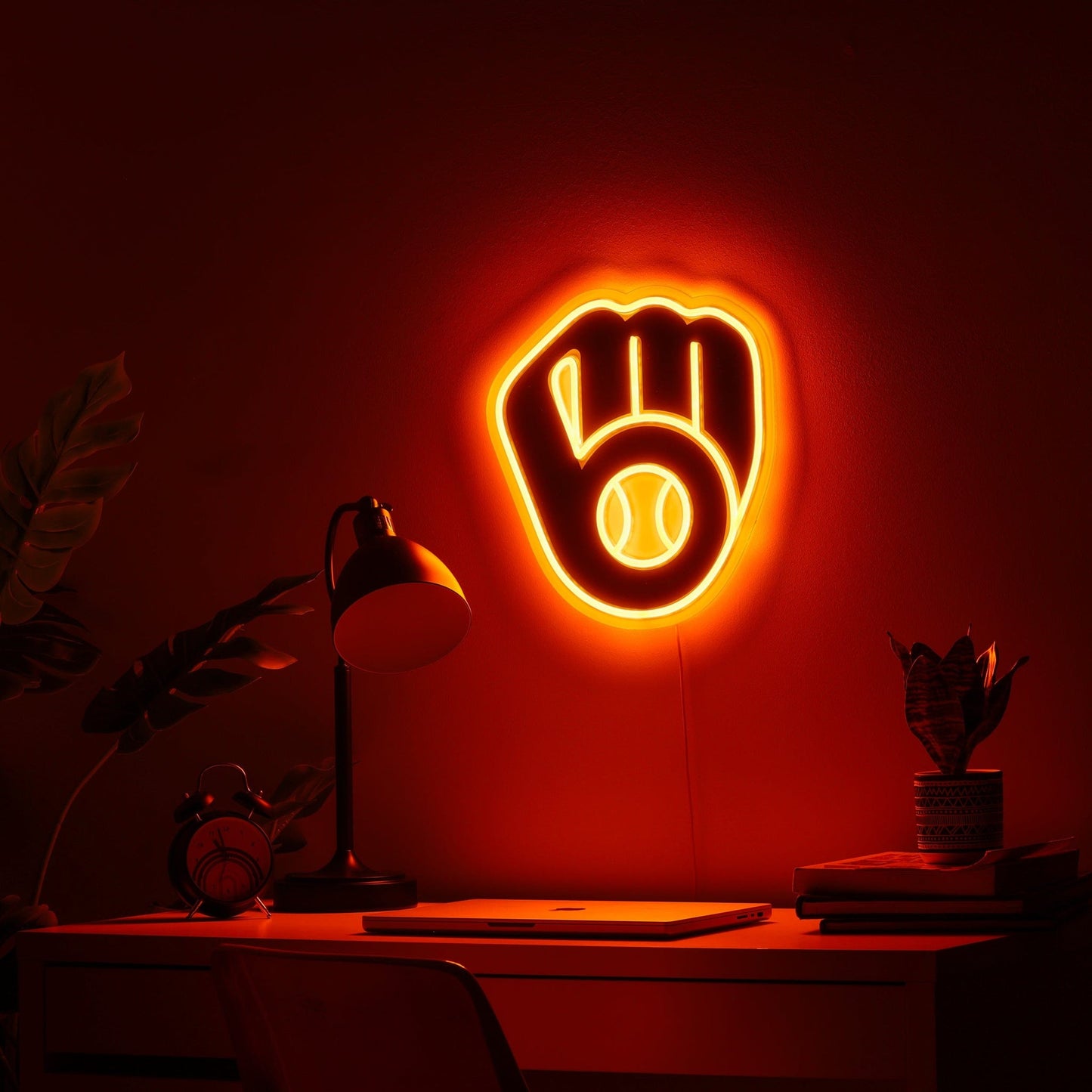 Milwaukee Brewers LED Neon Light Up Team Logo Sign