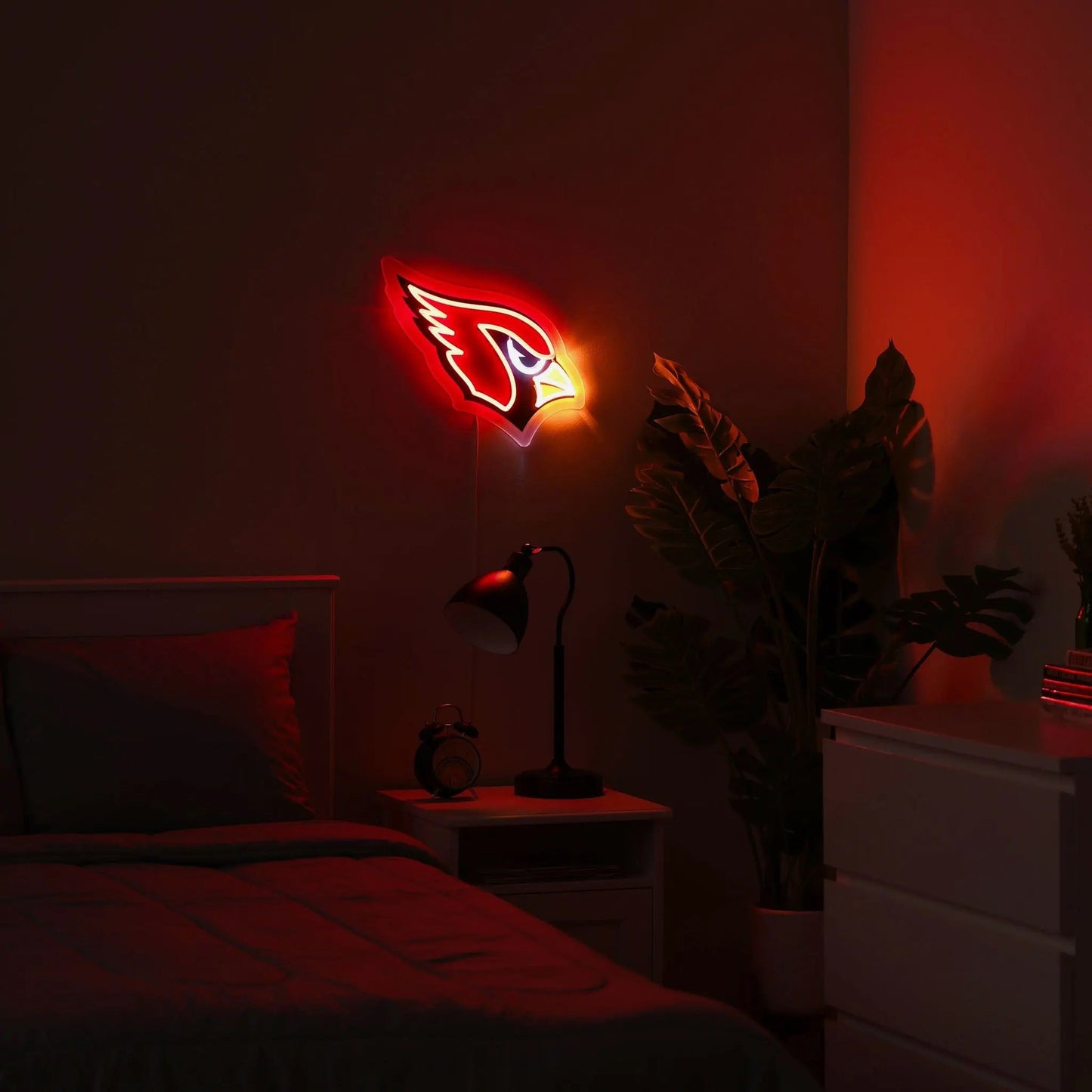 Arizona Cardinals LED Neon Light Up Team Logo Sign