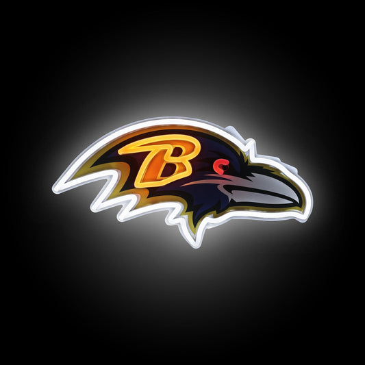 Baltimore Ravens LED Neon Light Up Team Logo Sign