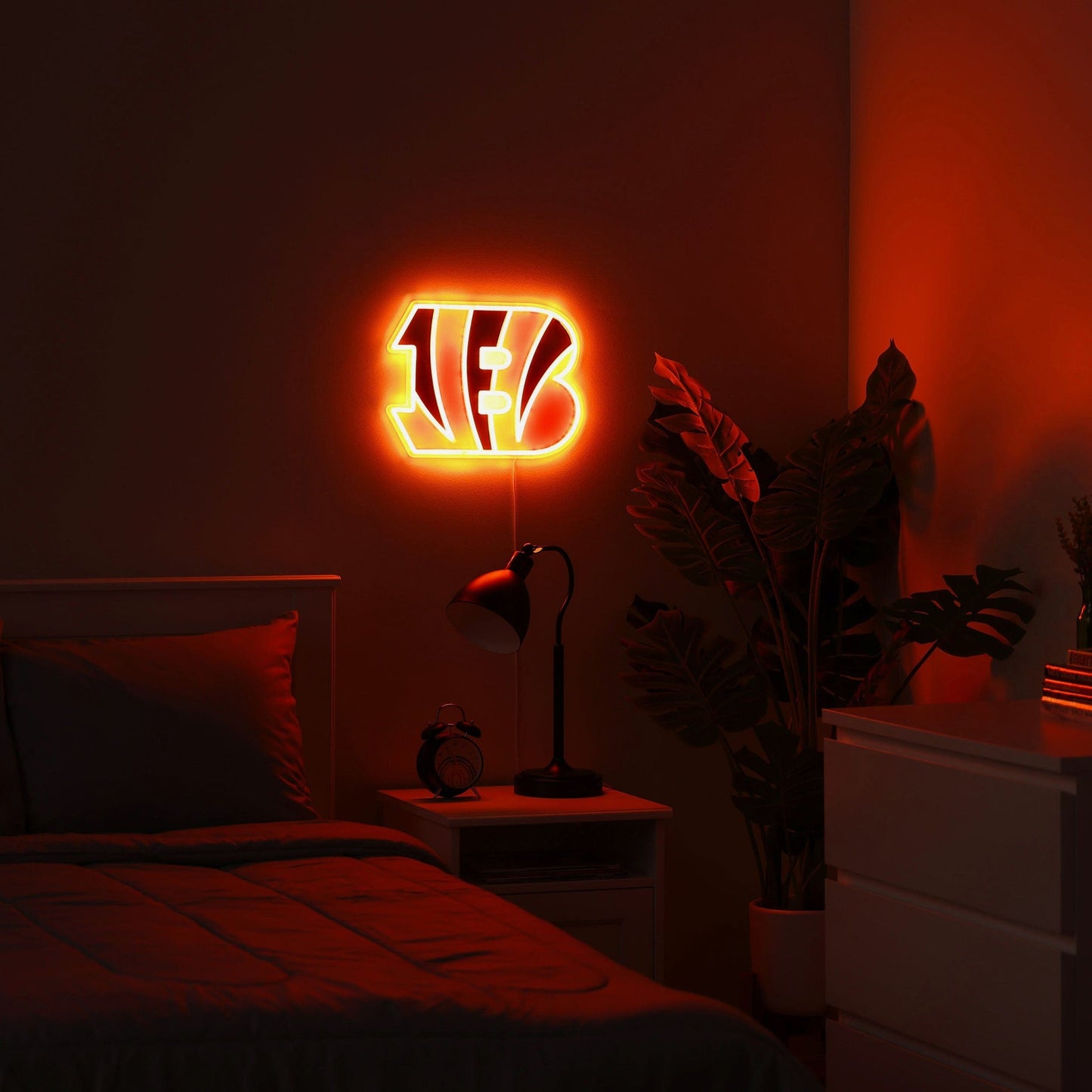 Cincinnati Bengals LED Neon Light Up Team Logo Sign