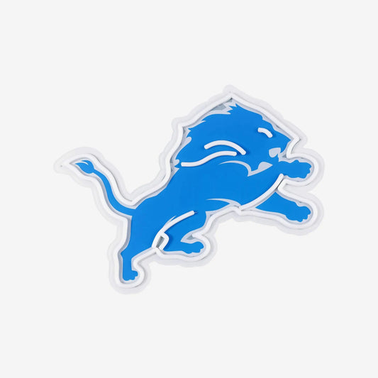 Detroit Lions LED Neon Light Up Team Logo Sign