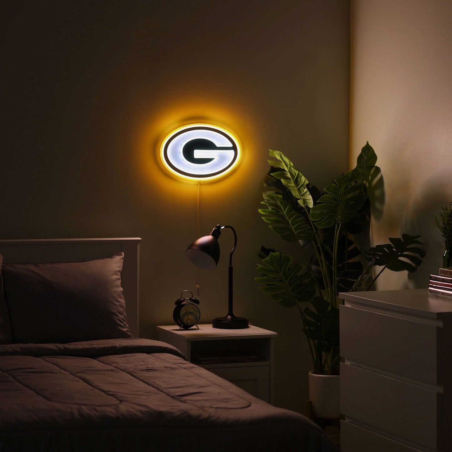 Green Bay Packers LED Neon Light Up Team Logo Sign