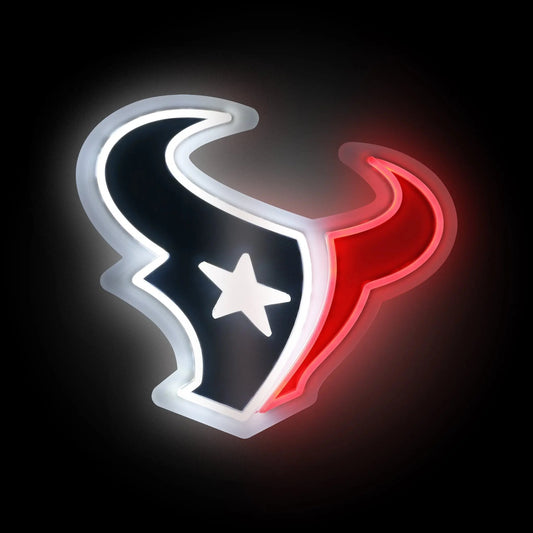 Houston Texans LED Neon Light Up Team Logo Sign