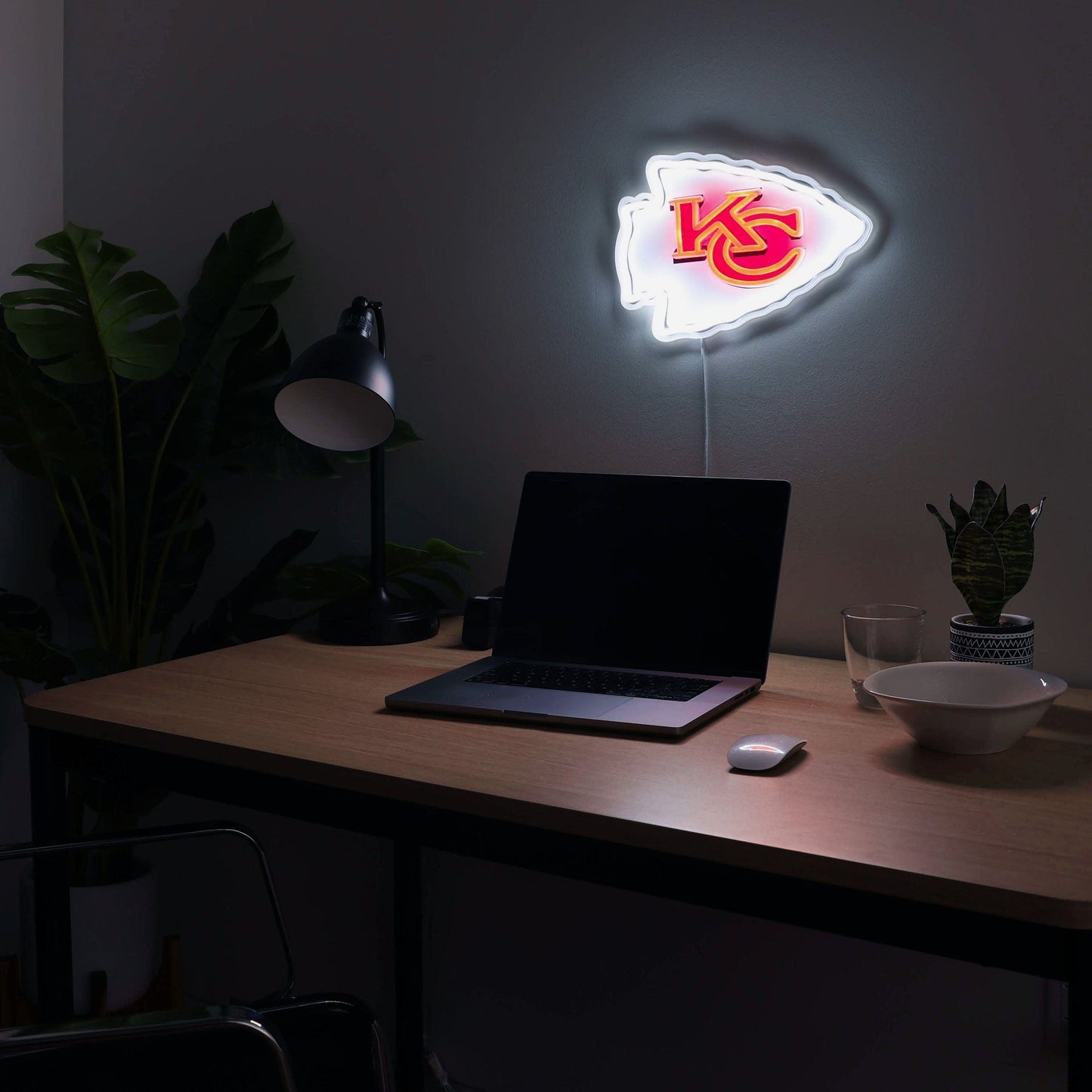 Kansas City Chiefs LED Neon Light Up Team Logo Sign