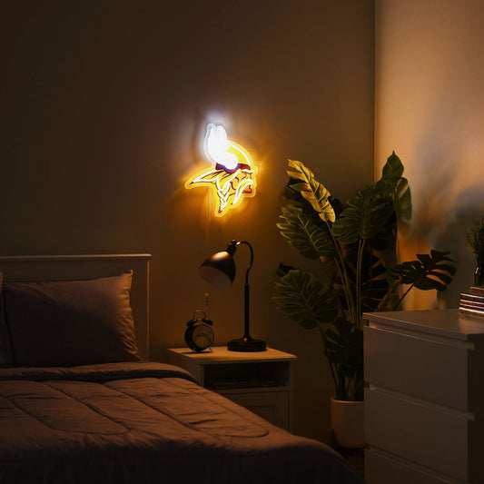 Minnesota Vikings LED Neon Light Up Team Logo Sign