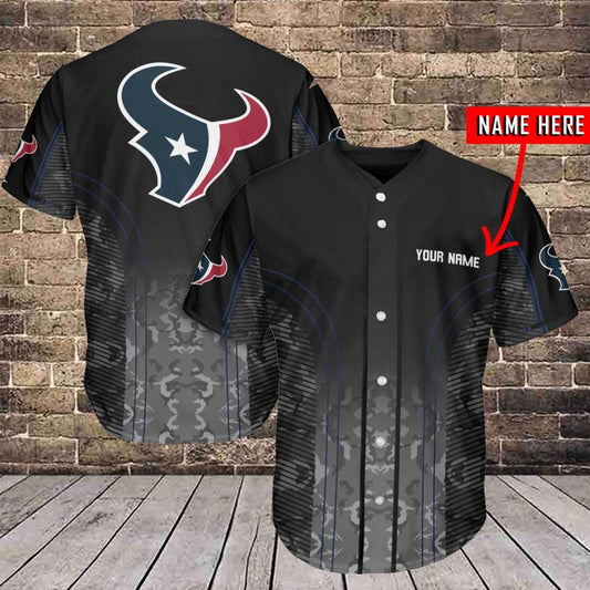 Houston Texans Personalized Baseball Jersey AZCBJS343