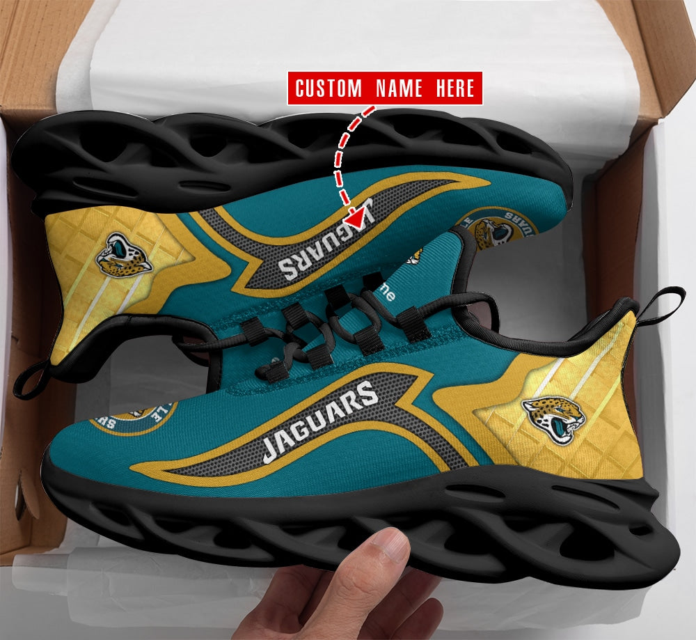 Jacksonville Jaguars Personalized Yezy Running Sneakers SPD683