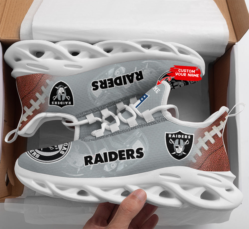 Las Vegas Raiders Personalized Yezy Running Sneakers SPDMS783