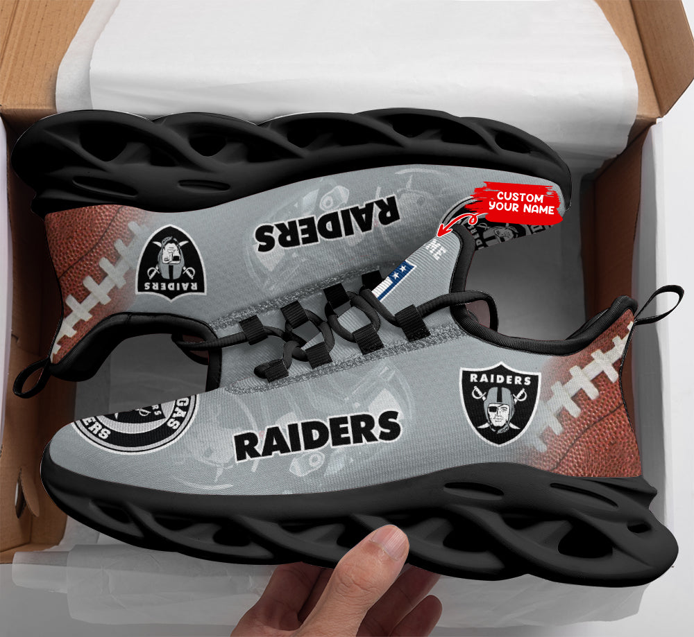 Las Vegas Raiders Personalized Yezy Running Sneakers SPDMS783