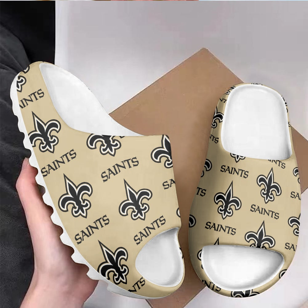 New Orleans Saints Yeezy Slippers Shoes SPT005