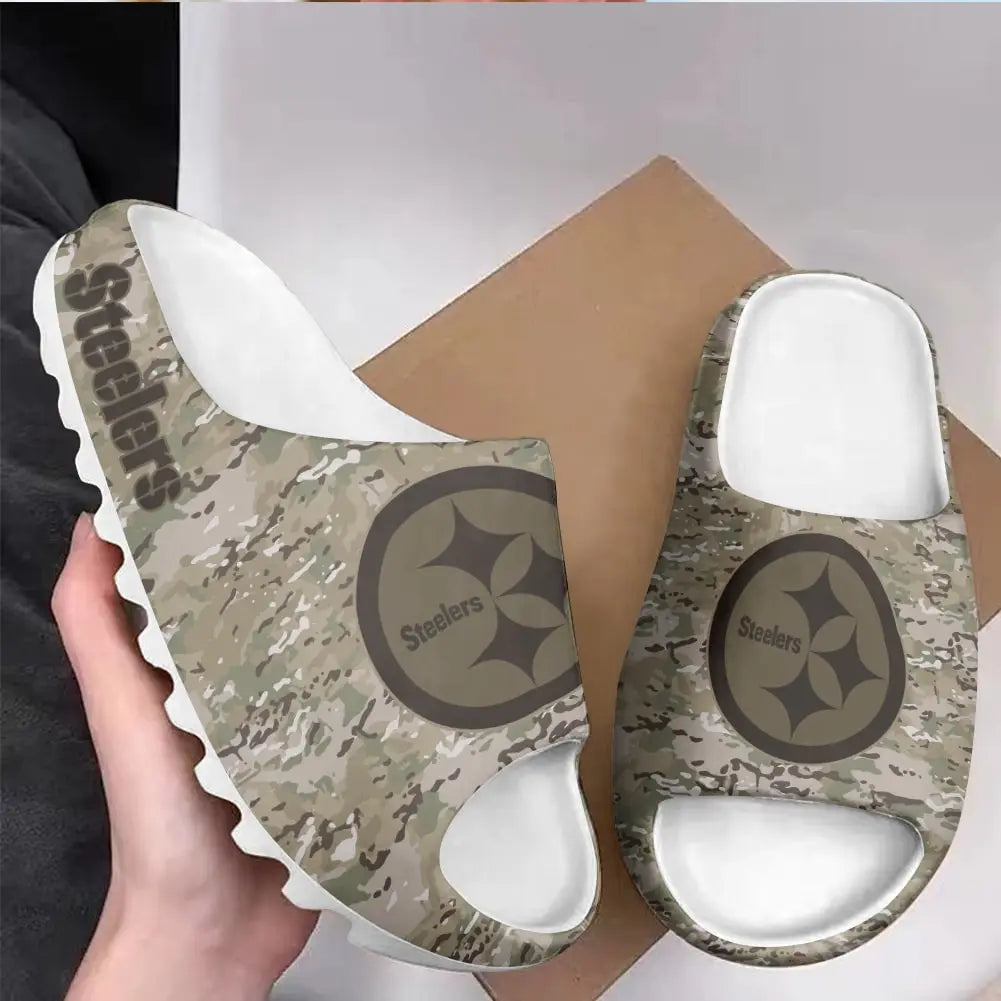 Pittsburgh Steelers Yeezy Slippers Shoes SPT006