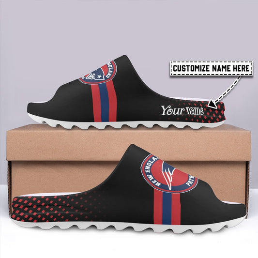 New England Patriots Personalized Yeezy Slippers Shoes SPT010