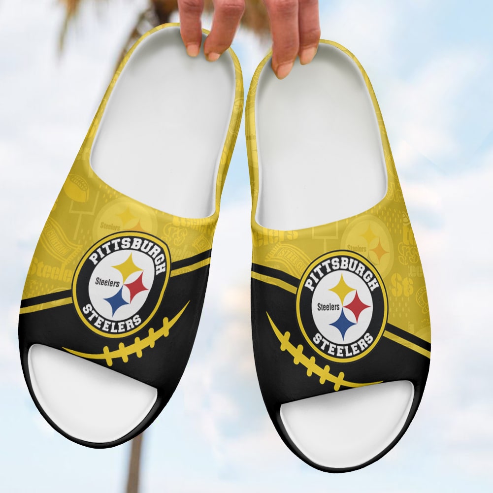 Pittsburgh Steelers Yeezy Slippers Shoes SPT018