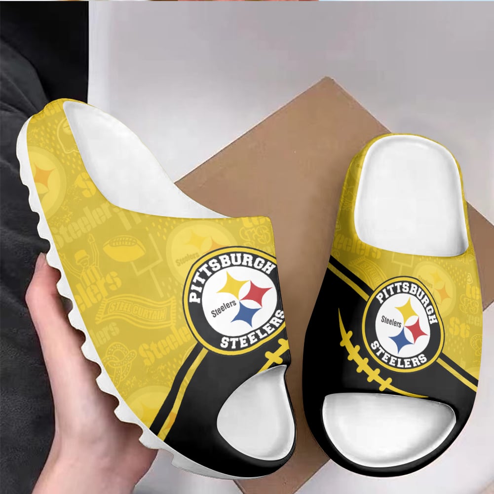 Pittsburgh Steelers Yeezy Slippers Shoes SPT018