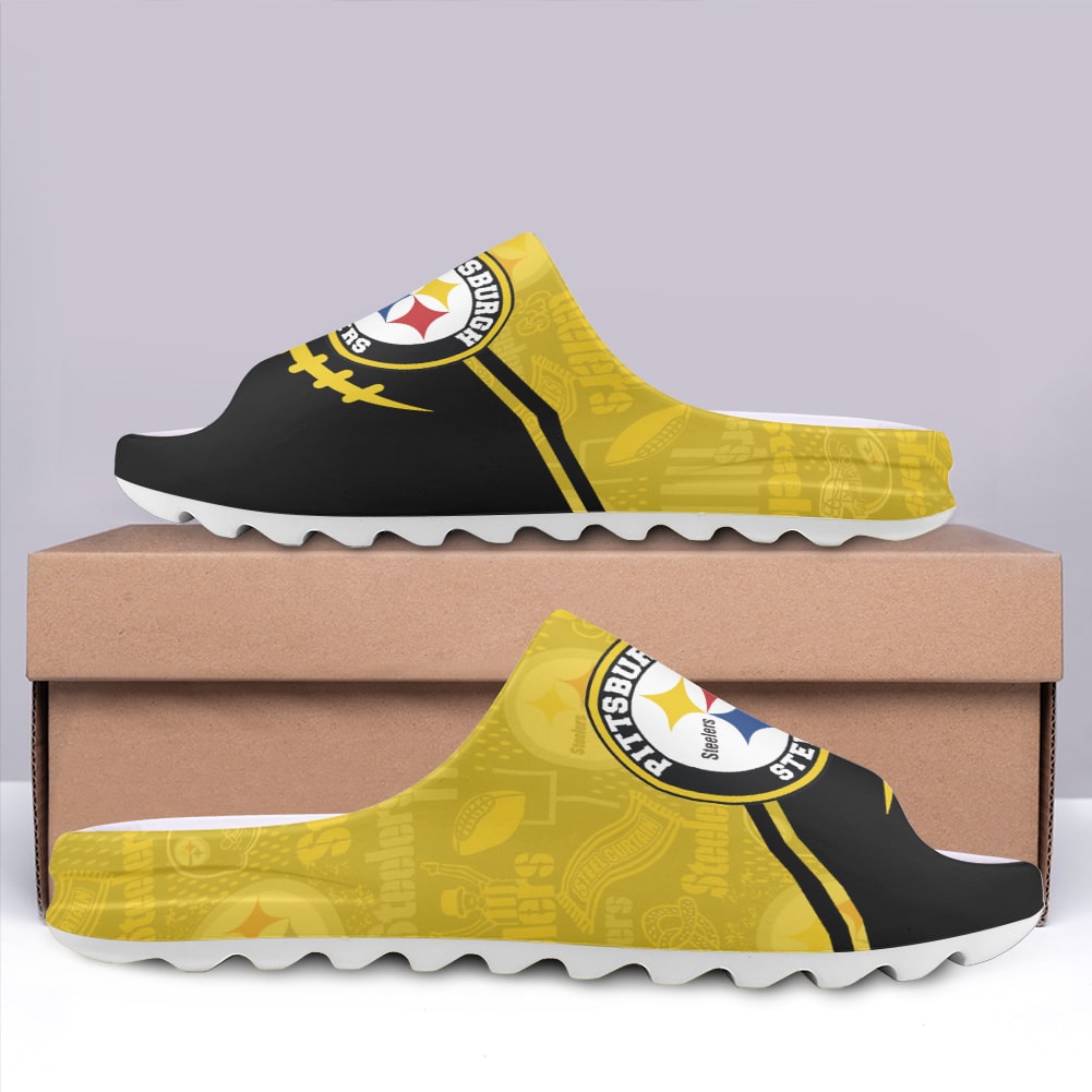 Pittsburgh Steelers Yeezy Slippers Shoes SPT018