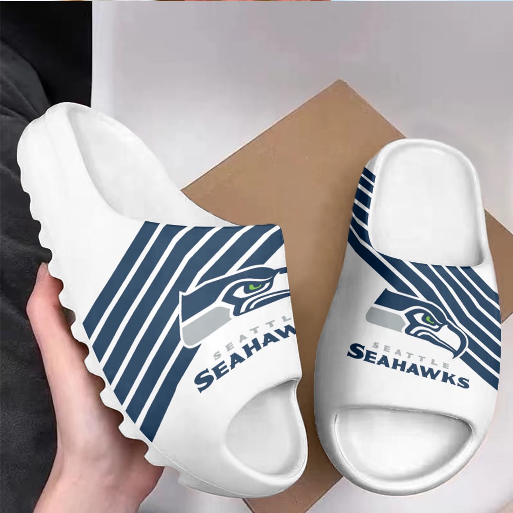 Seattle Seahawks Yeezy Slippers Shoes SPT019