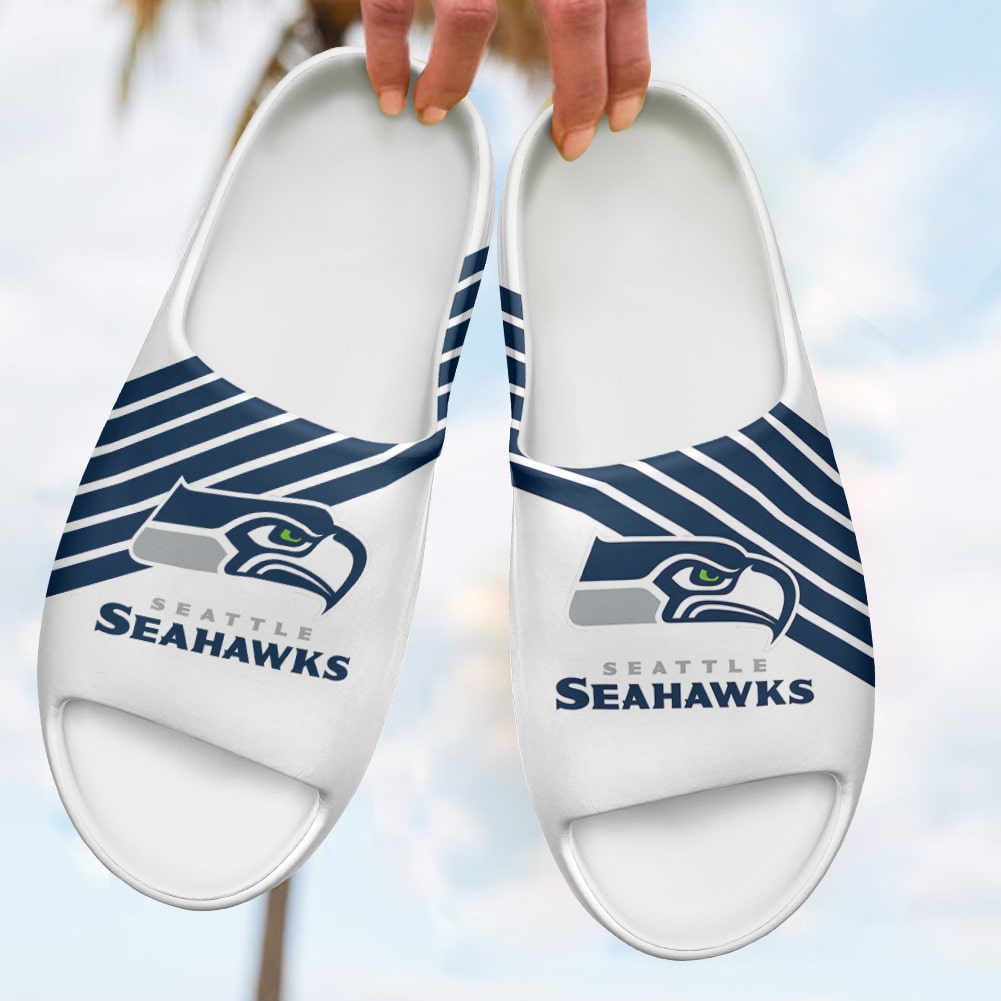 Seattle Seahawks Yeezy Slippers Shoes SPT019