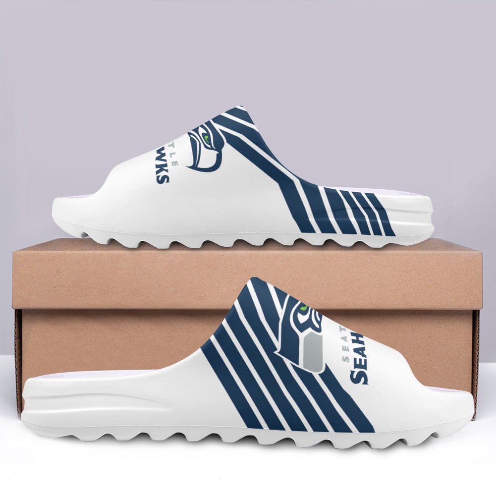 Seattle Seahawks Yeezy Slippers Shoes SPT019