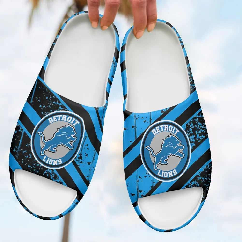 Detroit Lions Yeezy Slippers Shoes SPT021