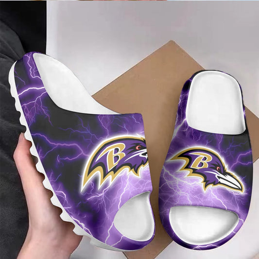 Baltimore Ravens Yeezy Slippers Shoes SPT023