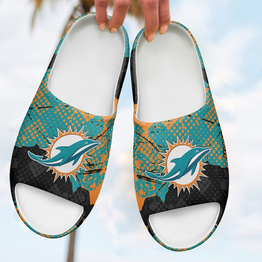 Miami Dolphins Yeezy Slippers Shoes SPT025