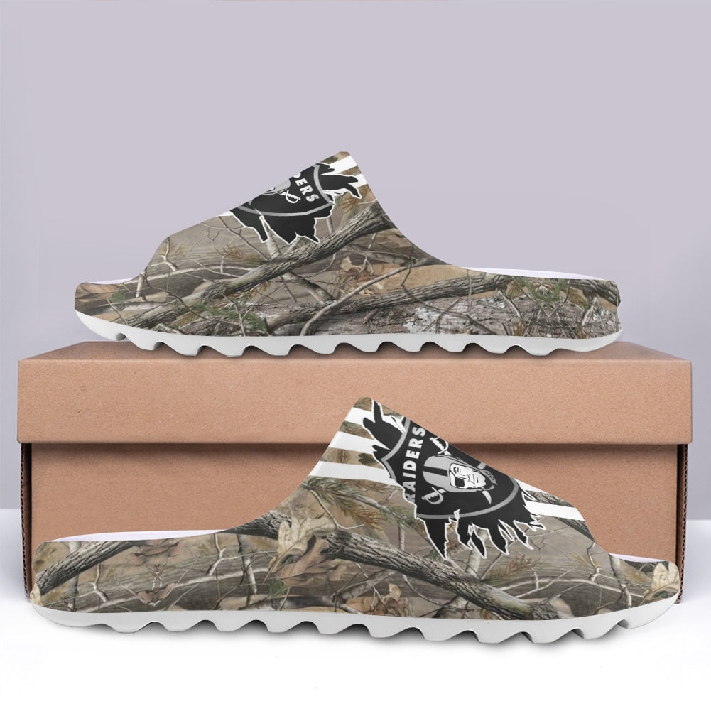 Las Vegas Raiders Yeezy Slippers Shoes SPT043