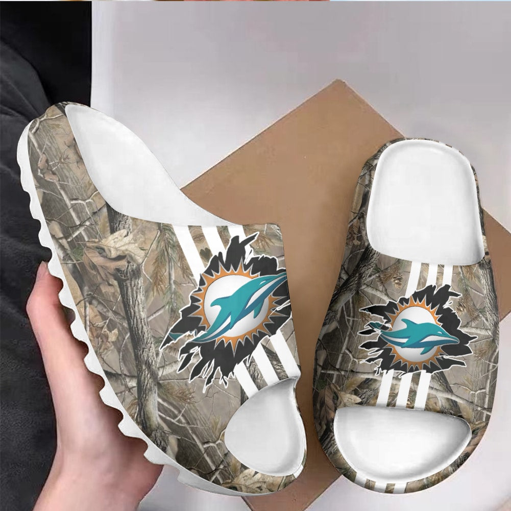 Miami Dolphins Yeezy Slippers Shoes SPT045