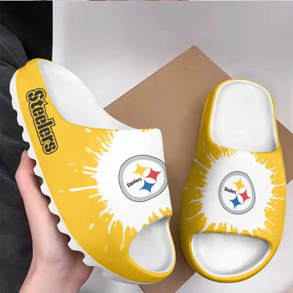 Pittsburgh Steelers Yeezy Slippers Shoes SPT049
