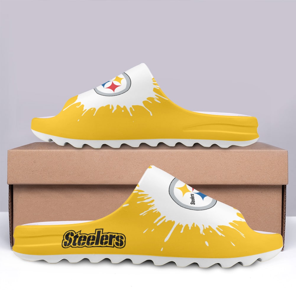 Pittsburgh Steelers Yeezy Slippers Shoes SPT049