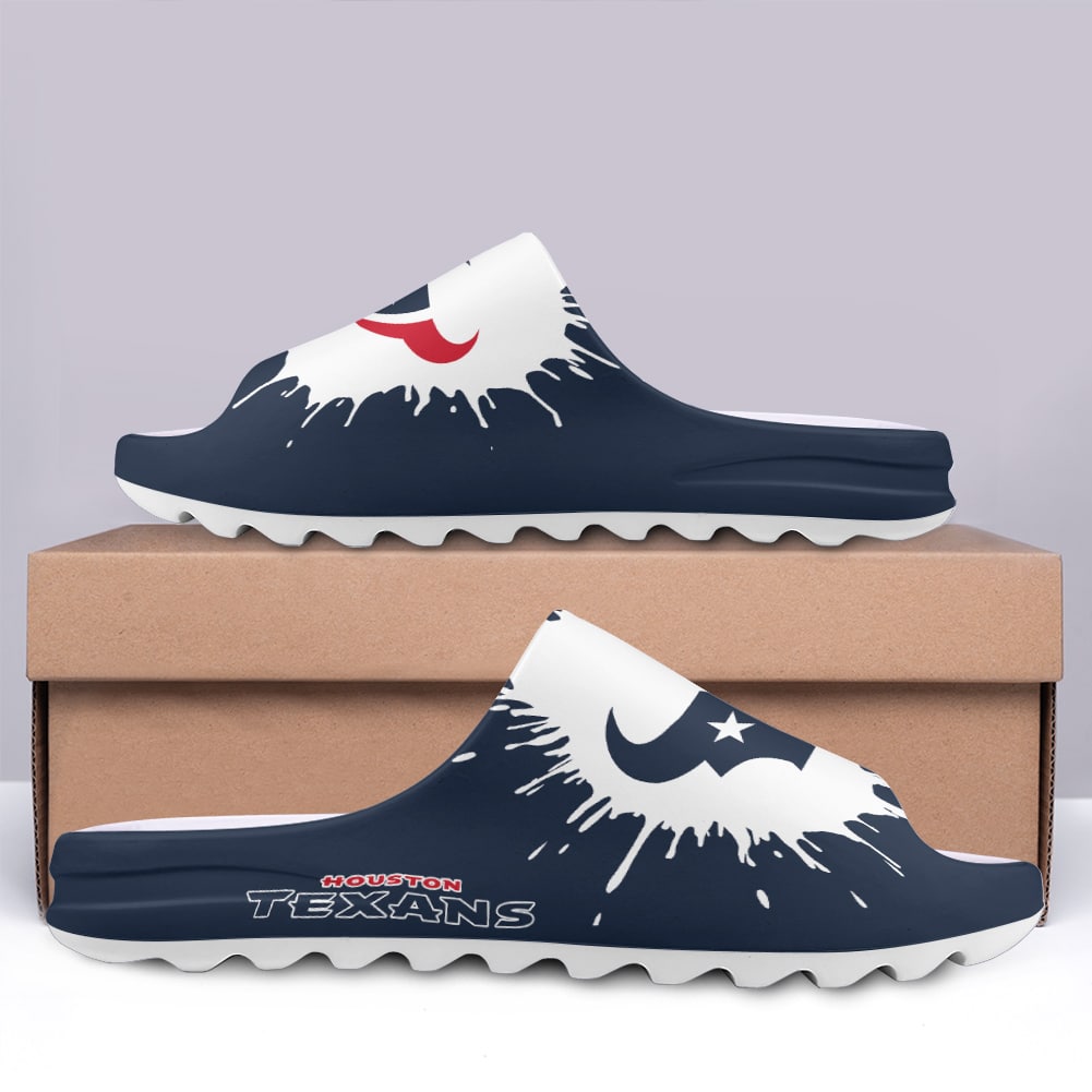 Houston Texans Yeezy Slippers Shoes SPT050