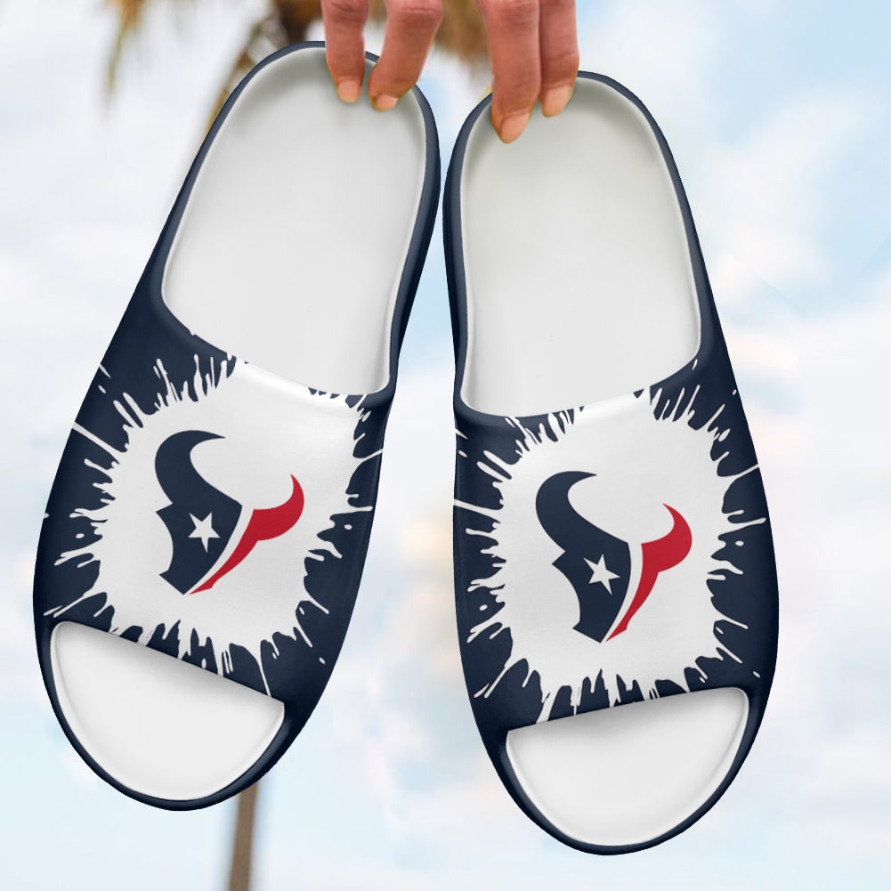 Houston Texans Yeezy Slippers Shoes SPT050
