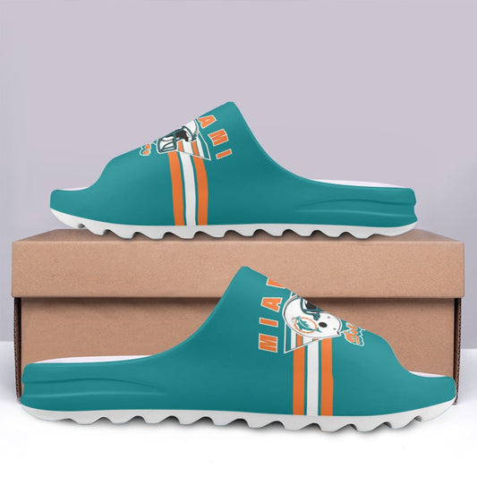 Miami Dolphins Yeezy Slippers Shoes SPT054