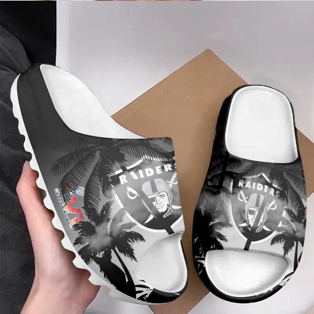 Las Vegas Raiders Yeezy Slippers Shoes SPT069