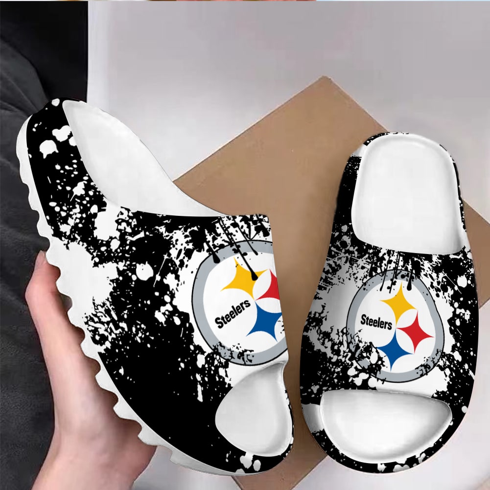 Pittsburgh Steelers Yeezy Slippers Shoes SPT093