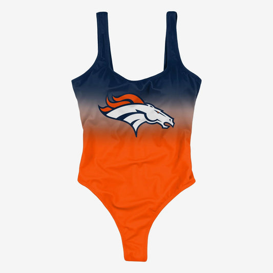 Denver Broncos Women Gametime Gradient Summer One Piece Bathing Suit AZBTOPBS000006
