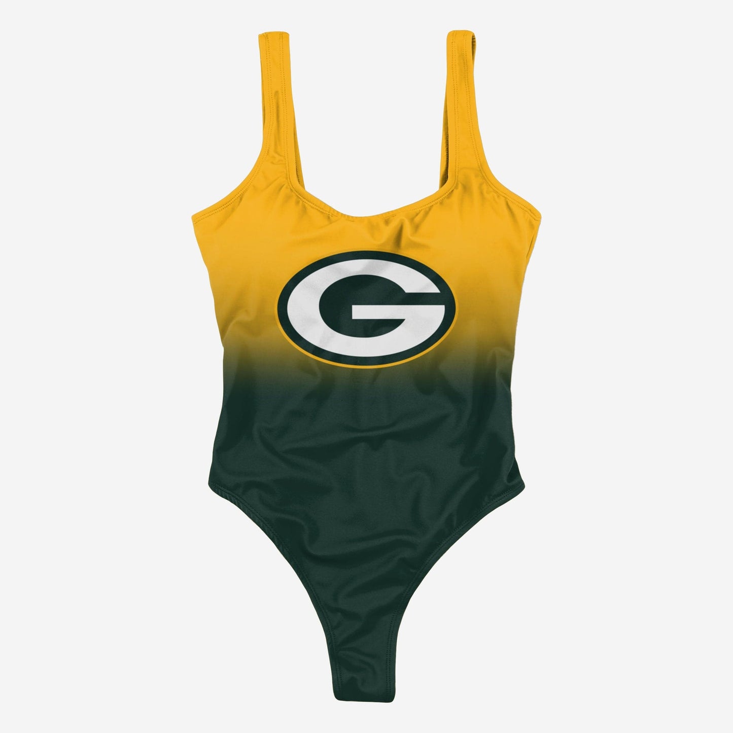 Green Bay Packers Women Gametime Gradient Summer One Piece Bathing Suit AZBTOPBS000015