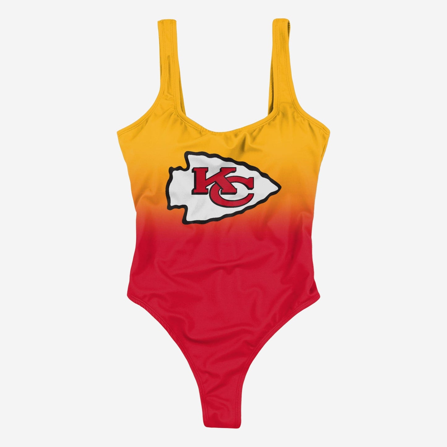 Kansas City Chiefs Women Gametime Gradient Summer One Piece Bathing Suit AZBTOPBS000014