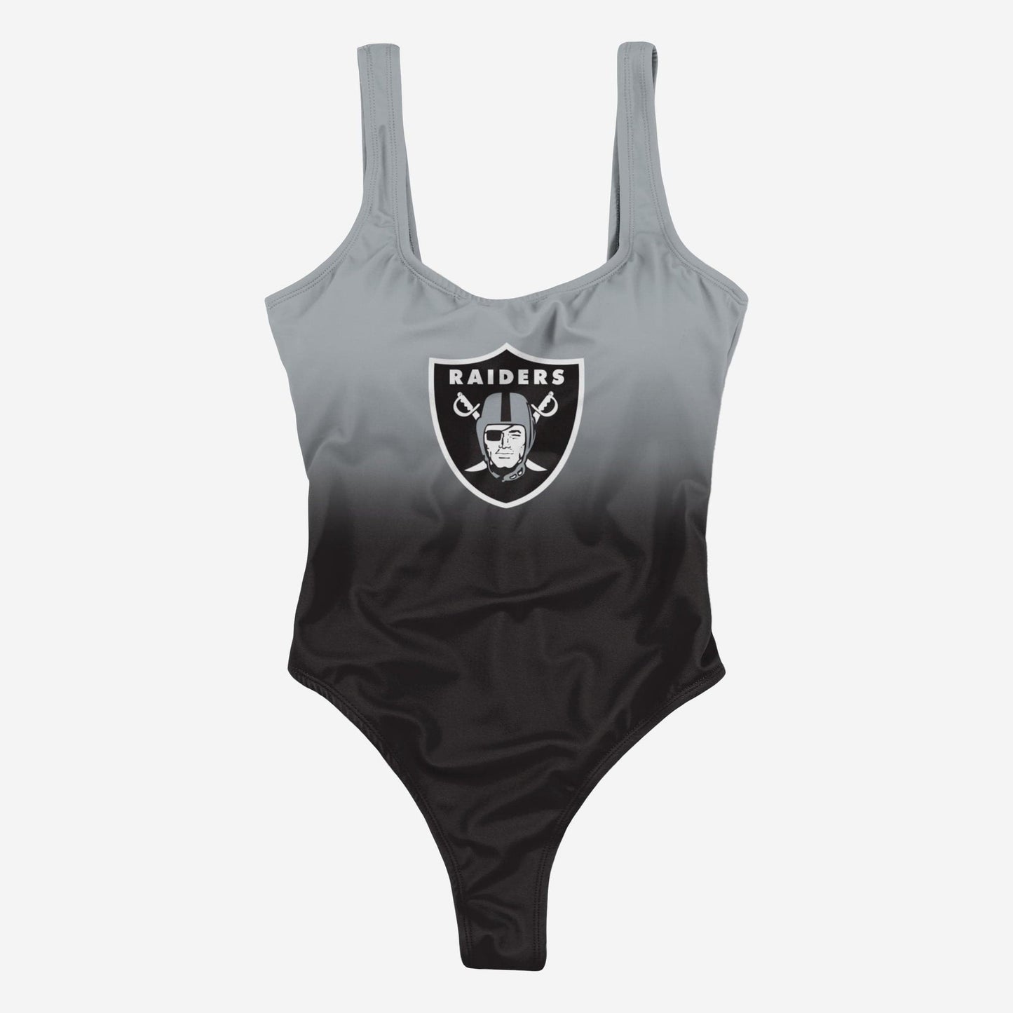 Las Vegas Raiders Women Gametime Gradient Summer One Piece Bathing Suit AZBTOPBS000011