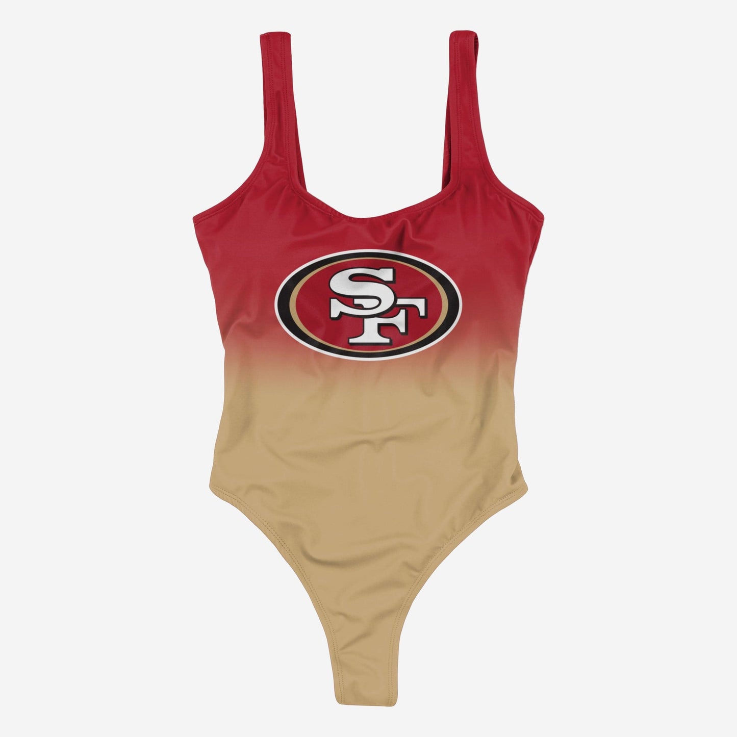 San Francisco 49ers Women Gametime Gradient Summer One Piece Bathing Suit AZBTOPBS000013