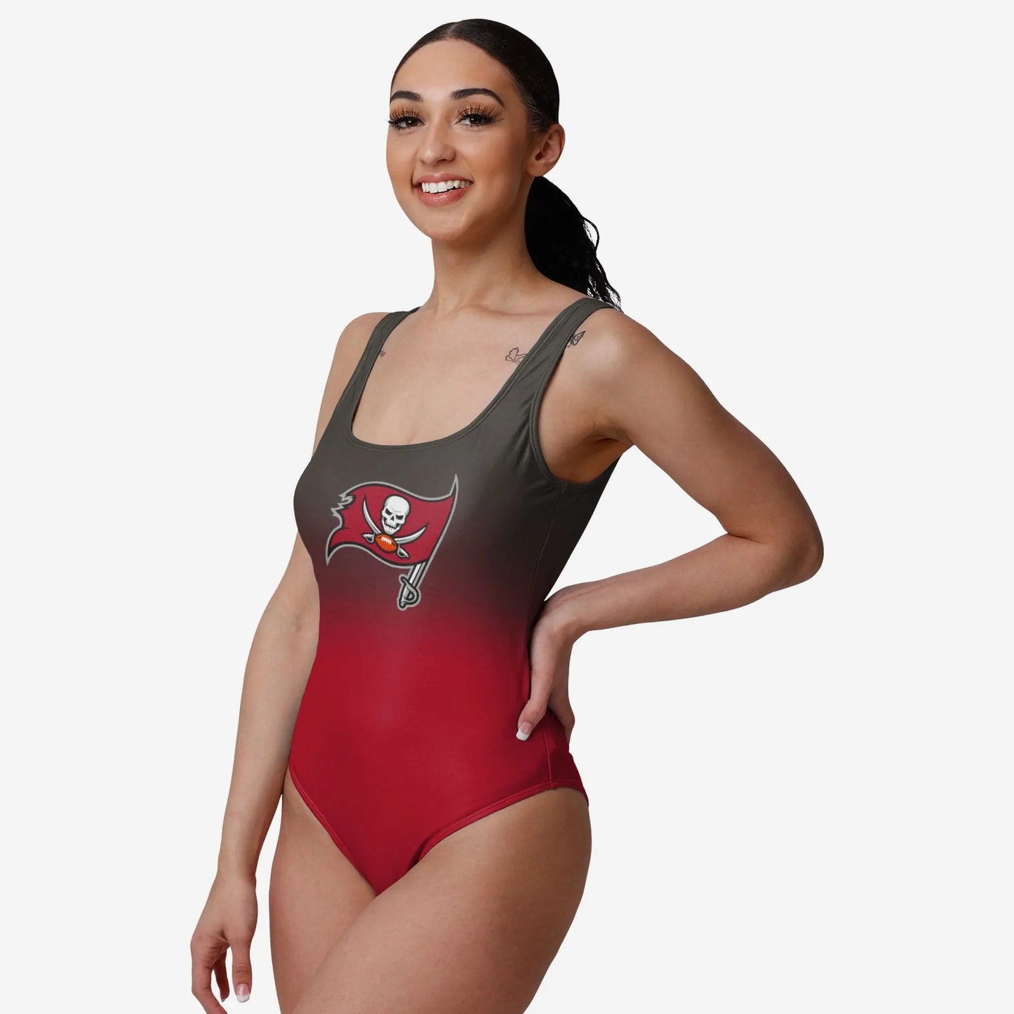 Tampa Bay Buccaneers Women Gametime Gradient Summer One Piece Bathing Suit AZBTOPBS000010