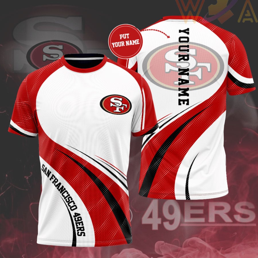 San Francisco 49ers Personalized 3D T-shirt BG399